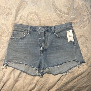 NWT Agolde Parker Shorts in Riptide Size 28